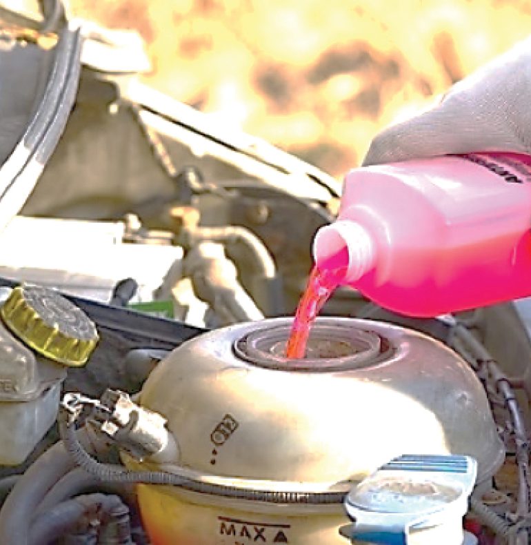 Refrigerante de motor y la importancia de las indicaciones del fabricante.