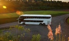 MARCOPOLO presenta G8, el primer bus sin espejos en Chile.