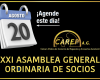 XXI ASAMBLEA GENERAL ORDINARIA DE SOCIOS | CAREP A.G.