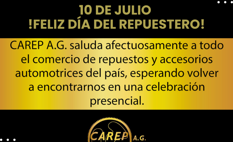 10 de Julio | ¡Feliz Día del Repuestero!