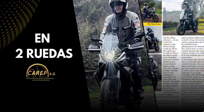 Quién dijo que una moto no climatizaba el viaje