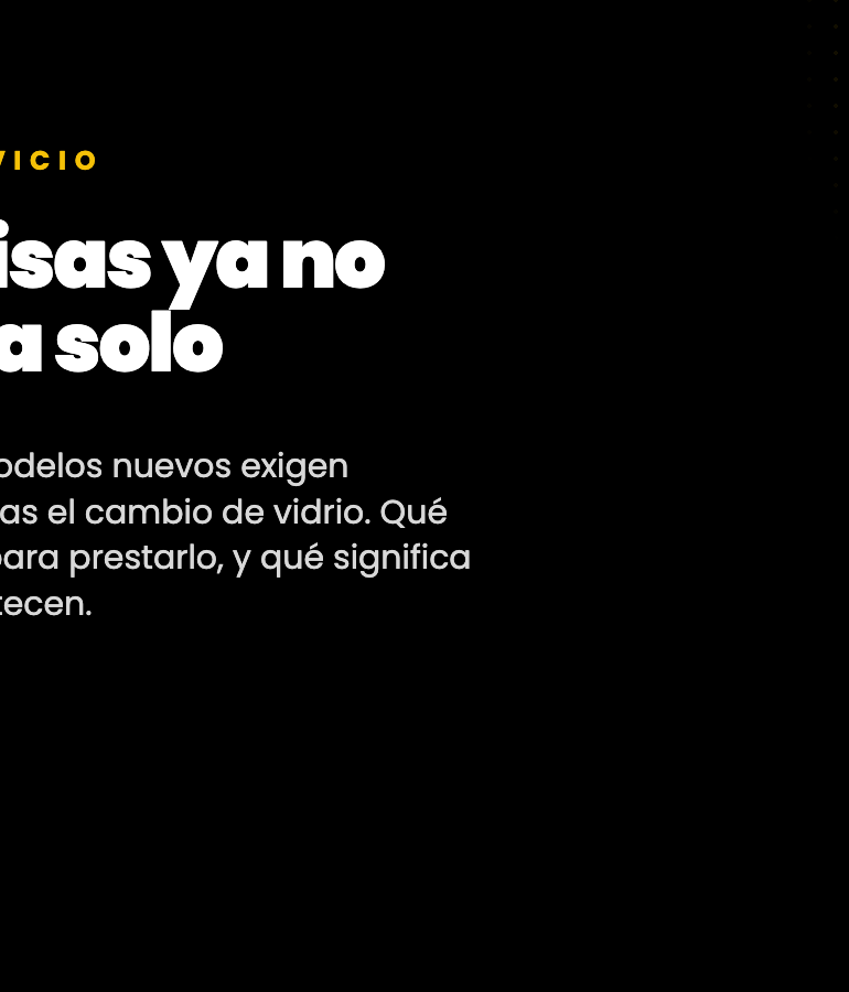 Calibración ADAS: por qué un parabrisas ya no se cambia solo
